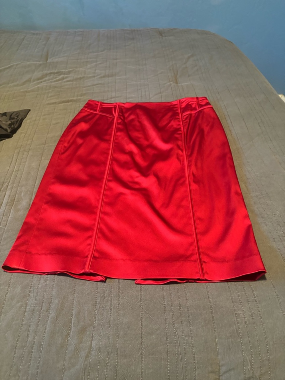 White House Black Market Red Mini Skirt~ to the knee